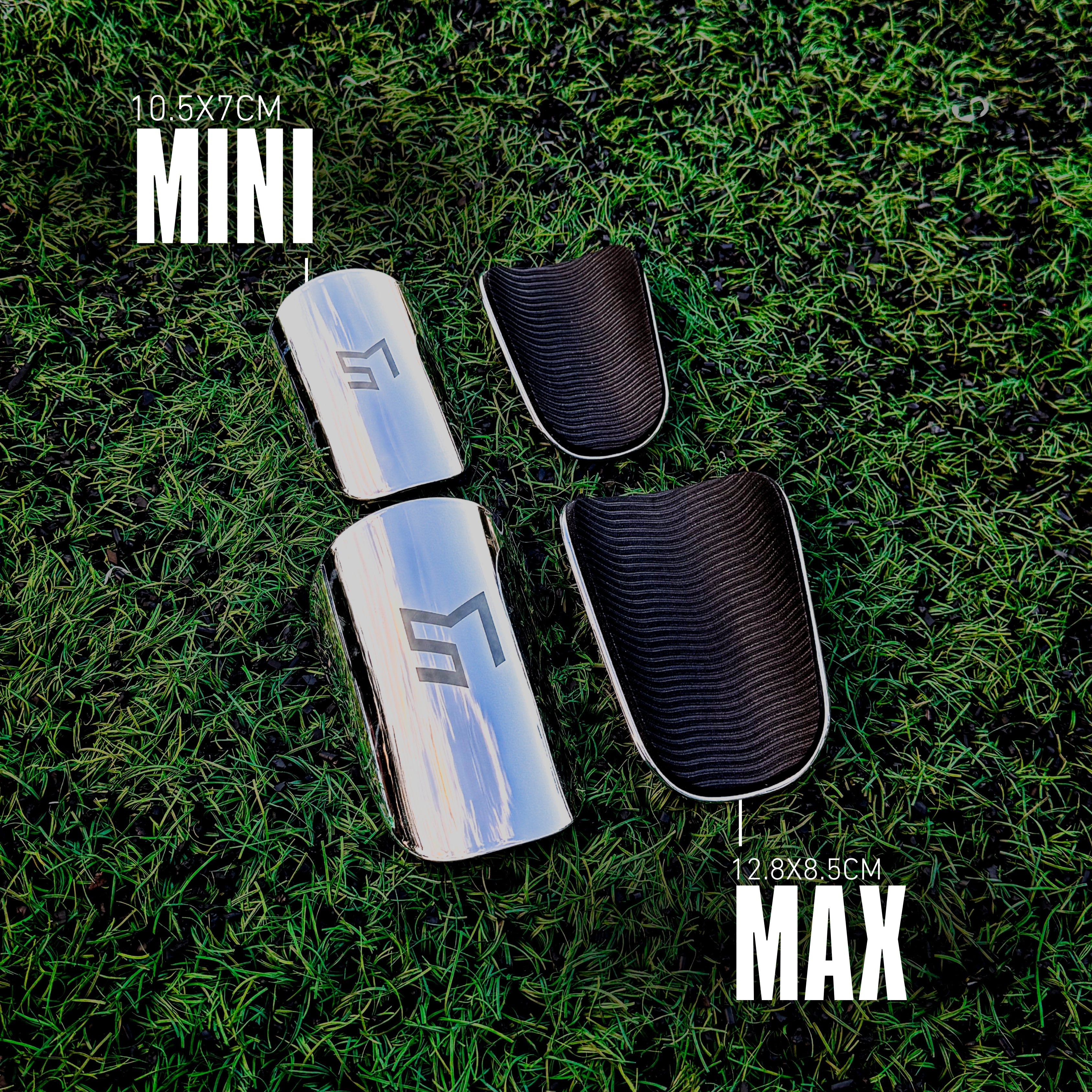 Mini Espinilleras Edicion Especial Cromado