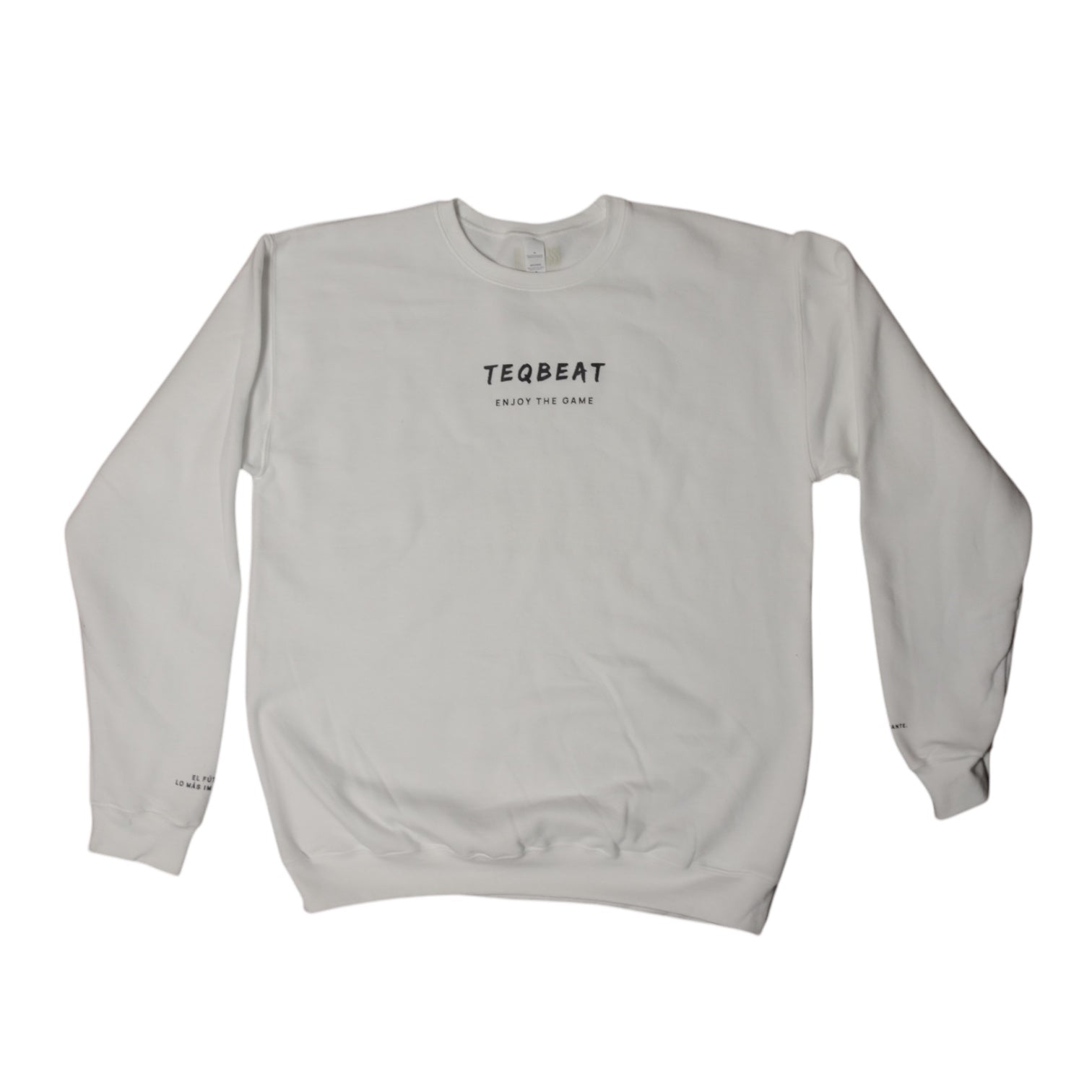 Sudadera Crew Neck TeqBeat x All Access Blanca