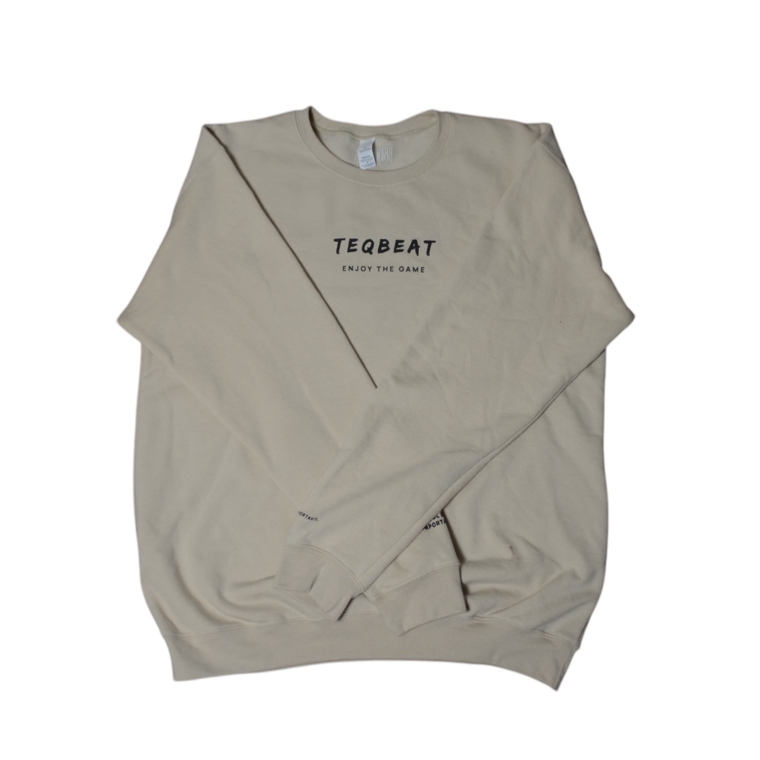 Sudadera Crew Neck TeqBeat x All Access Beige